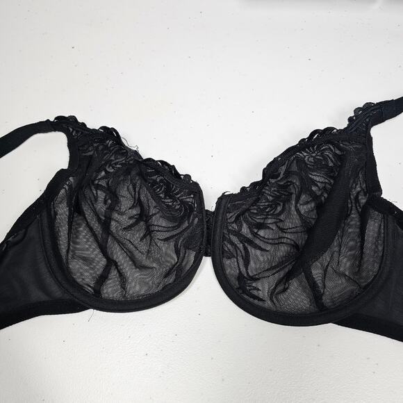 Wacoal 85579 Beguiling Full Figure Underwire in Black  Size 34DD - Picture 4 of 6